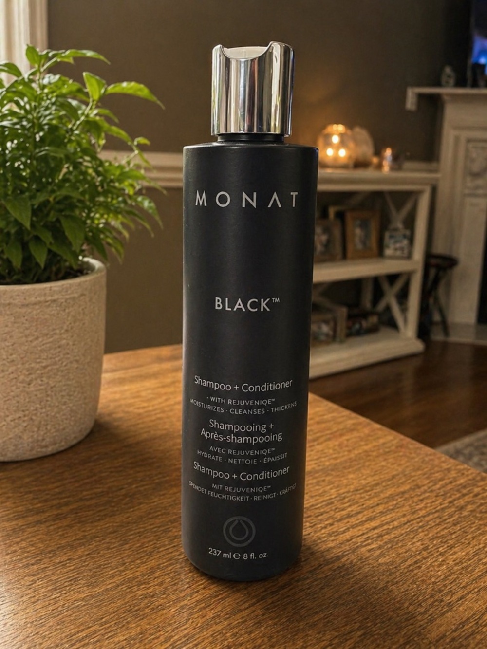 MONAT BLACK™ 2‑in‑1 Shampoo + Conditioner — Black